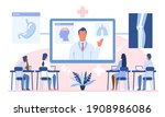 online webinar or medical... | Shutterstock .eps vector #1908986086