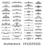collection decorative swirls ... | Shutterstock .eps vector #1913255320