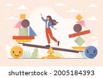 emotional balance concept vith... | Shutterstock .eps vector #2005184393
