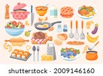 cooking set. household kitchen... | Shutterstock .eps vector #2009146160