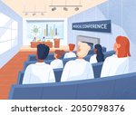 medical conference from back... | Shutterstock .eps vector #2050798376