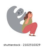 mental health problem concept.... | Shutterstock .eps vector #2102510329