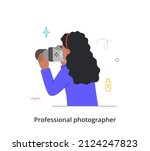 professional photographer or... | Shutterstock .eps vector #2124247823