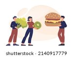 unhealthy nutrition concept.... | Shutterstock .eps vector #2140917779