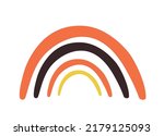 Cute Rainbow Icon. Sticker For...