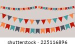 Set Of Vector Bunting Party...