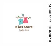 kids store clothing hanging... | Shutterstock .eps vector #1778489750