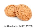 Amaretti : famous Italian cookie isolated on white