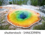 Morning Glory Pool at Yellowstone National Park, Wyoming image - Free stock photo - Public ...