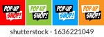 pop up shop on speech bubble | Shutterstock .eps vector #1636221049