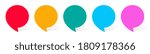 set of colorful speech bubble | Shutterstock .eps vector #1809178366