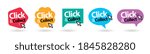 click and collect on speech... | Shutterstock .eps vector #1845828280