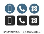 phone icon vector. telephone... | Shutterstock .eps vector #1455023813