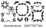 classical baroque vector set of ... | Shutterstock .eps vector #1007787760
