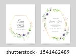 wedding invitation template... | Shutterstock .eps vector #1541462489