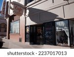 Small photo of GLOBE, AZ, USA - FEB 6, 2015: La Luz Del Dia Cafe and Bakery, on N Broad St in downtown Globe since 1923. Next door is Cindy's Forever Flowers.