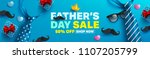 father's day sale promotion... | Shutterstock .eps vector #1107205799