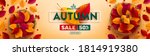 autumn sale poster or banner... | Shutterstock .eps vector #1814919380