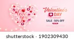 happy valentine's day sale... | Shutterstock .eps vector #1902309430