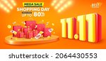 vector of 11.11 shopping day... | Shutterstock .eps vector #2064430553