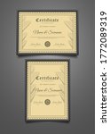 elegant certificate templates... | Shutterstock .eps vector #1772089319