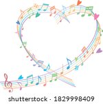 image illustration of heart... | Shutterstock .eps vector #1829998409