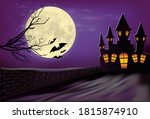 halloween background ... | Shutterstock .eps vector #1815874910
