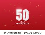 50 year anniversary banner.... | Shutterstock .eps vector #1910142910