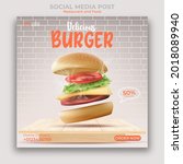 food or culinary social media... | Shutterstock .eps vector #2018089940