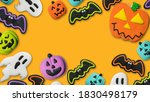 halloween concept pumpkin jack... | Shutterstock . vector #1830498179