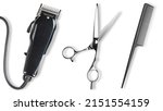 Hair clipper  scissors  comb....