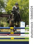 Small photo of PORTIMAO, PORTUGAL - JUNE 13: Participant in action at International Show Jumping CS4 Portimao , Portugal,June 13, 2010 in Portimao.