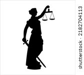 lady justice statue icon vector ...