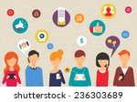 social network and teamwork... | Shutterstock .eps vector #236303689