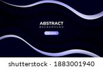 modern abstract wavy geometric... | Shutterstock .eps vector #1883001940