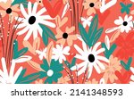 seamless floral pattern based... | Shutterstock .eps vector #2141348593