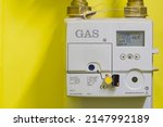 Electric gas meter display...