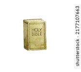Watercolor Holy Bible. Hand...