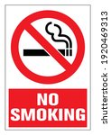 danger  no smoking cigarette... | Shutterstock .eps vector #1920469313
