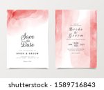 rose gold liquid wedding... | Shutterstock .eps vector #1589716843