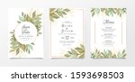 wedding invitation card... | Shutterstock .eps vector #1593698503