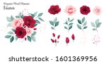 floral vector collection.... | Shutterstock .eps vector #1601369956