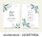 beautiful greenery wedding... | Shutterstock .eps vector #1618574806