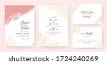 line floral wedding invitation... | Shutterstock .eps vector #1724240269
