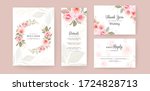 elegant wedding invitation card ... | Shutterstock .eps vector #1724828713