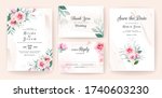 set of wedding invitation... | Shutterstock .eps vector #1740603230