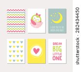 Set Of Cute Creative Cards With ...