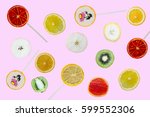 multicolored pattern of cut... | Shutterstock . vector #599552306