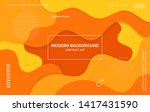 orange and yellow waves... | Shutterstock .eps vector #1417431590