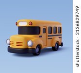 3d Vector Of Yellow School Bus  ...
